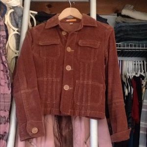 Stretch corduroy fitted jacket